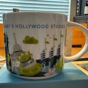 Starbucks Mug - White and Green Alien Design
